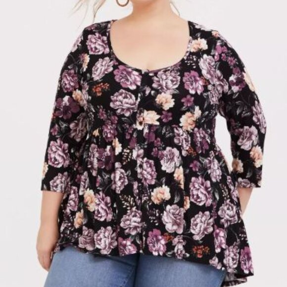 torrid Tops - Torrid Super Soft 3/4 Sleeve Top